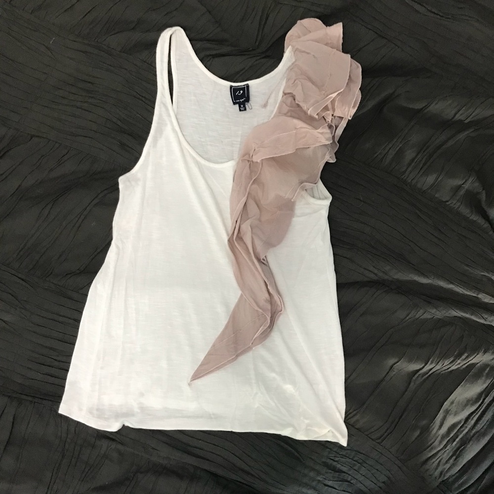 Anthropologie ruffled tank